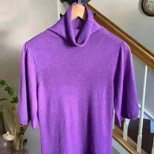 SEMANTIKS Women 100% Cashmere Cowl Neck Sweater Rare Find Size M
